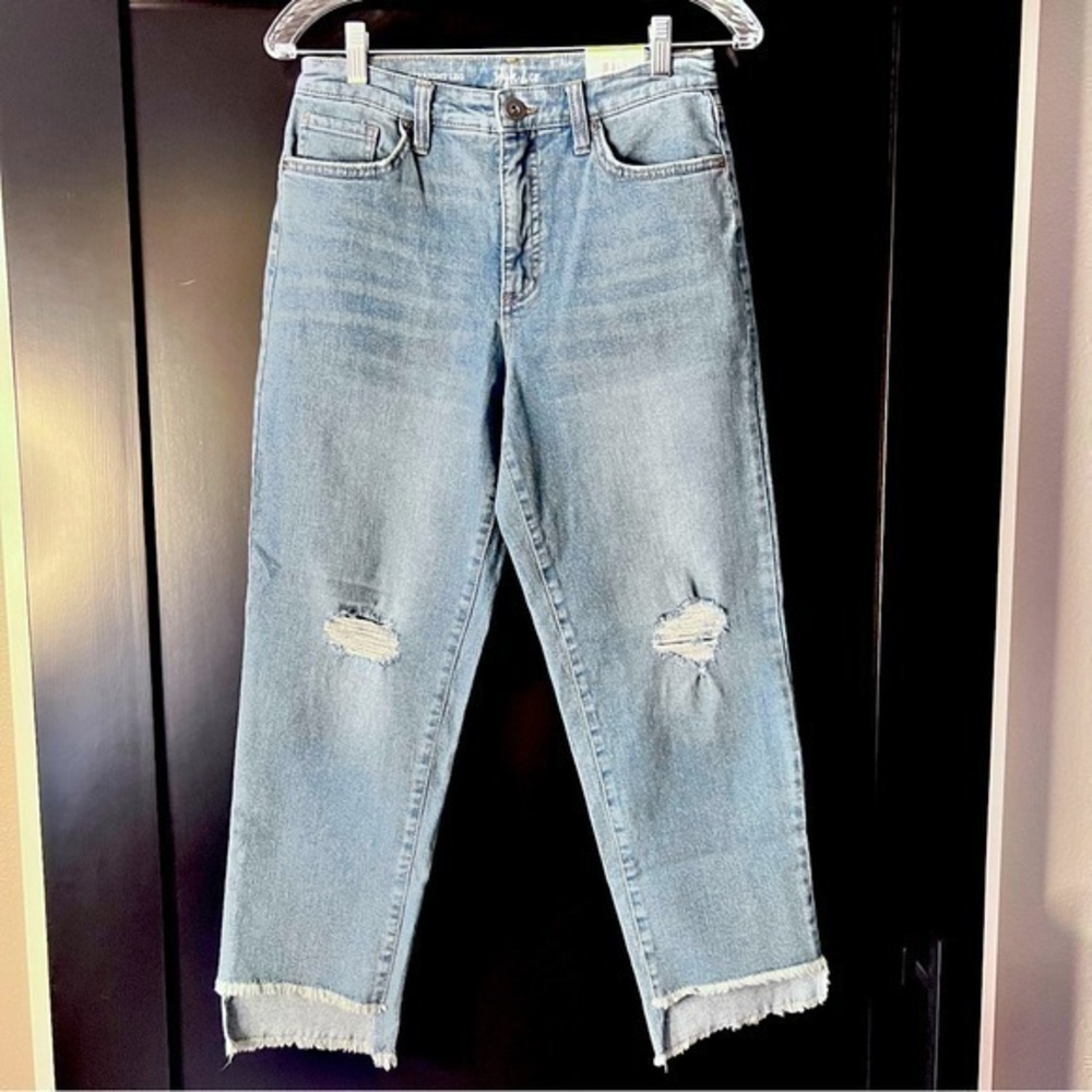 NWT Style & Co women’s straight leg ankle high/low jeans size 4